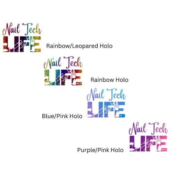 Nail Tech Life-Vinyl Decals-Cool Sticker-Funny Sticker-Laptop Sticker - Picture 4 of 5